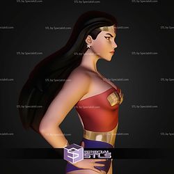 Wonder Woman Animated Museum Pose STL Files