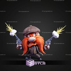 Yosemite Sam Peaky Blinders Multipart STL Files