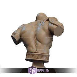 Young Kratos And Enemy Bust STL Files