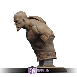 Young Kratos And Enemy Bust STL Files