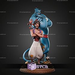 Aladdin Abu And Genie Diorama STL Files