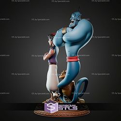 Aladdin Abu And Genie Diorama STL Files