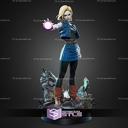 Android 18 Dragon Ball Z Boom 321mm STL Files