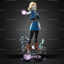 Android 18 Dragon Ball Z Boom 321mm STL Files