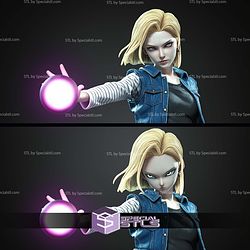 Android 18 Dragon Ball Z Boom 321mm STL Files