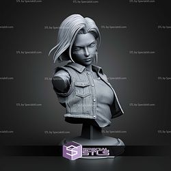 Android 18 Dragon Ball Z Bust 154mm STL Files