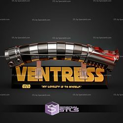 Asajj Ventress Lightsaber Star Wars 122mm STL Files