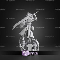 Auron Final Fantasy X 249mm STL Files