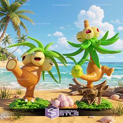 Basic STL Pokemon Collection Exeggcute Exeggcutor Alola