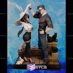Bunny Witch Lorena And Ruan 299mm STL Files
