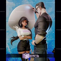 Bunny Witch Lorena And Ruan 299mm STL Files