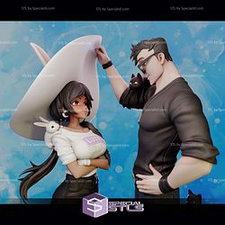 Bunny Witch Lorena And Ruan 299mm STL Files