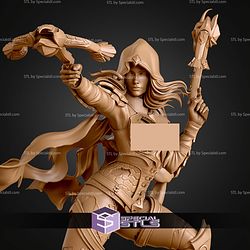 Demon Hunter Girl 250mm ATL STL Files