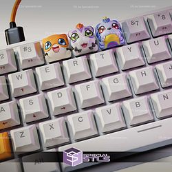 Digimon Keycaps STL Files