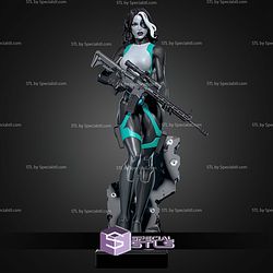 Domino In Suit With Various Gun STL Files