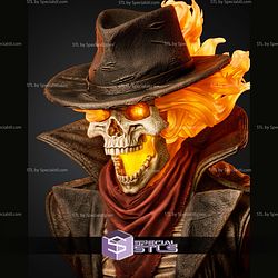 Ghost Rider Billy Portrait Bust 364mm STL Files