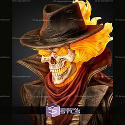 Ghost Rider Billy Portrait Bust 364mm STL Files