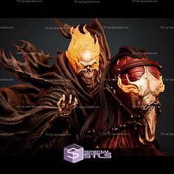 Ghost Rider Caleb Diorama 522mm STL Files