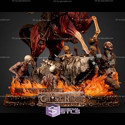 Ghost Rider Caleb Diorama 522mm STL Files