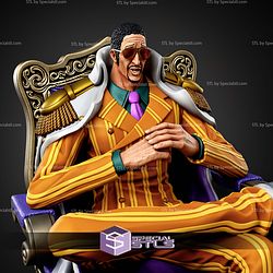 Kizaru One Piece On Throne STL Files