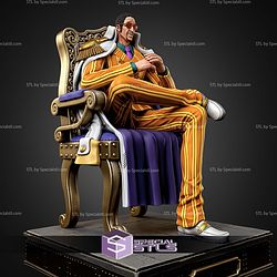 Kizaru One Piece On Throne STL Files