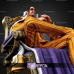 Kizaru One Piece On Throne STL Files