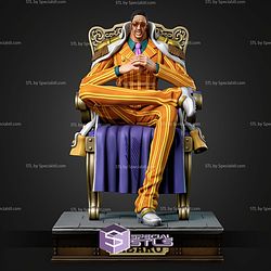 Kizaru One Piece On Throne STL Files