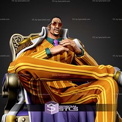 Kizaru One Piece On Throne STL Files