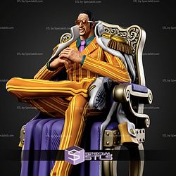 Kizaru One Piece On Throne STL Files