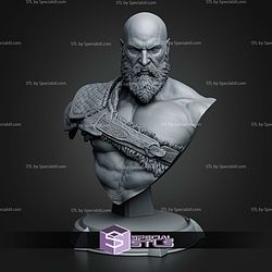 Kratos God Of War Bust 2018 140mm STL Files
