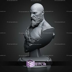 Kratos God Of War Bust 2018 140mm STL Files