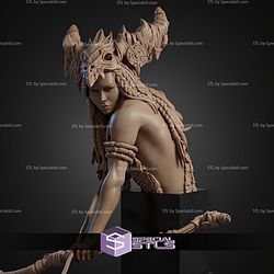Meabh The Wild Ranger Bust STL Files