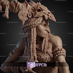Meabh The Wild Ranger Bust STL Files