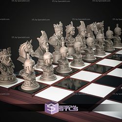 Mini Chess Figures Renaissance STL Files