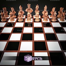 Mini Chess Figures Renaissance STL Files