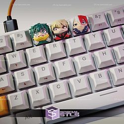 My Hero Academia Bakugo Deku Todoroki Keycap STL Files