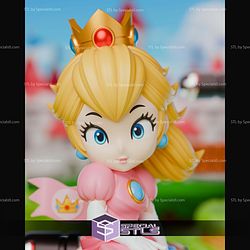Princess Peach Pink Chibi 186mm STL Files