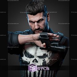 Punisher Born Again Portrait Bust 357mm STL Files