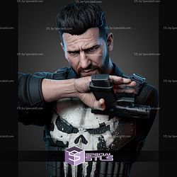 Punisher Born Again Portrait Bust 357mm STL Files