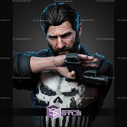 Punisher Born Again Portrait Bust 357mm STL Files