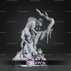 Red XIII Final Fantasy 239mm STL Files
