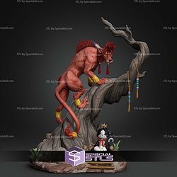 Red XIII Final Fantasy 239mm STL Files