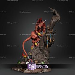 Red XIII Final Fantasy 239mm STL Files