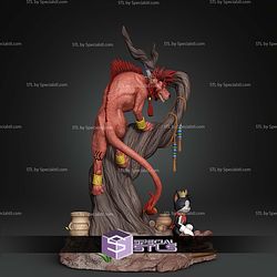 Red XIII Final Fantasy 239mm STL Files