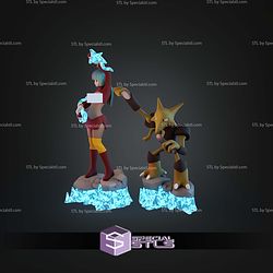 Sabrina And Alakazam Pokemon ALT STL Files