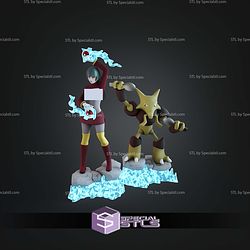 Sabrina And Alakazam Pokemon ALT STL Files