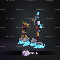 Sabrina And Alakazam Pokemon ALT STL Files