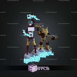 Sabrina And Alakazam Pokemon ALT STL Files