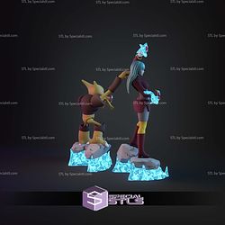 Sabrina And Alakazam Pokemon STL Files