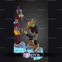 Sabrina And Alakazam Pokemon STL Files